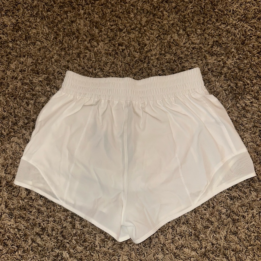 Women’s White Athletic Shorts